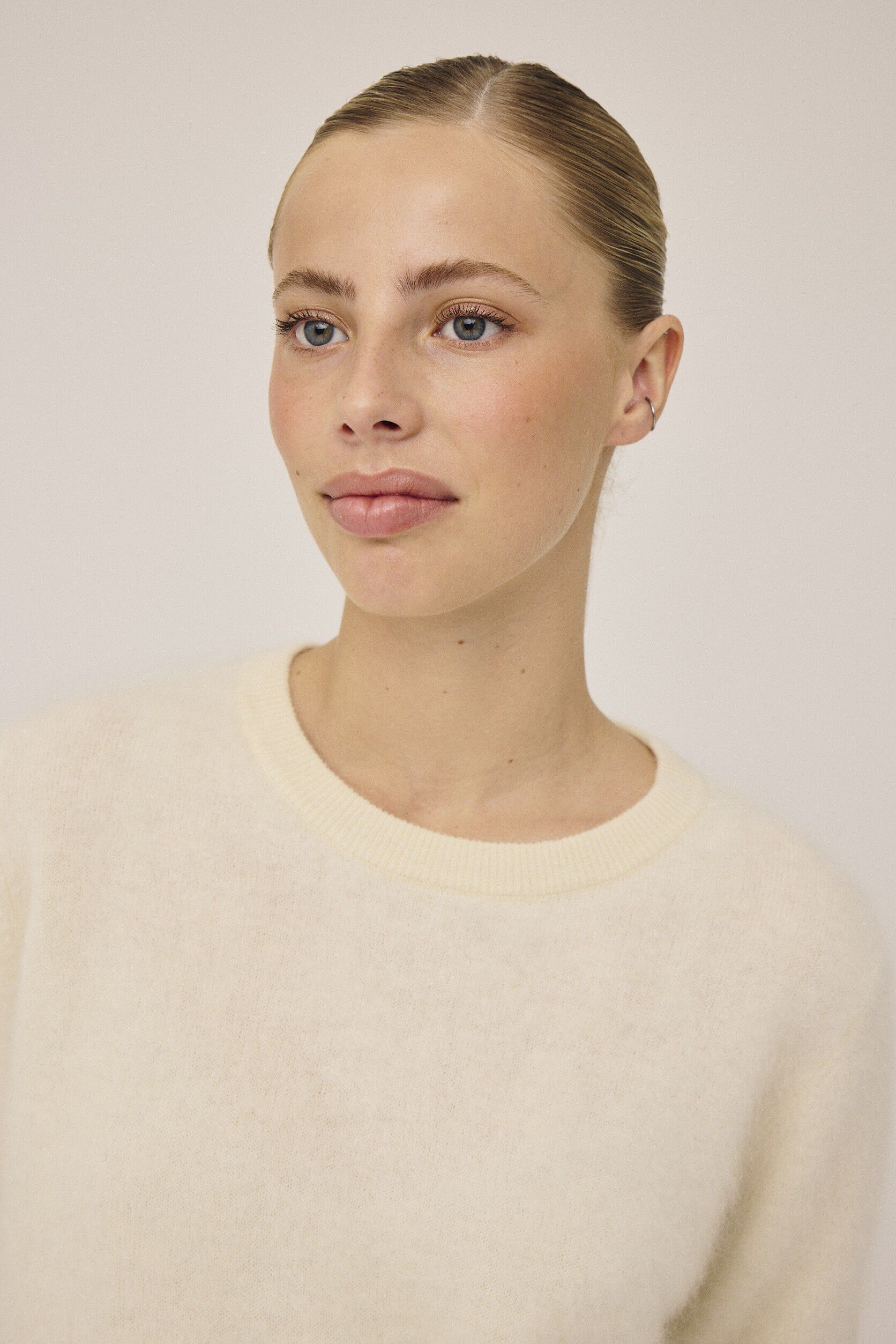 Geneve 1 Kort&aelig;rmede strikbluse - 100% Cashmere