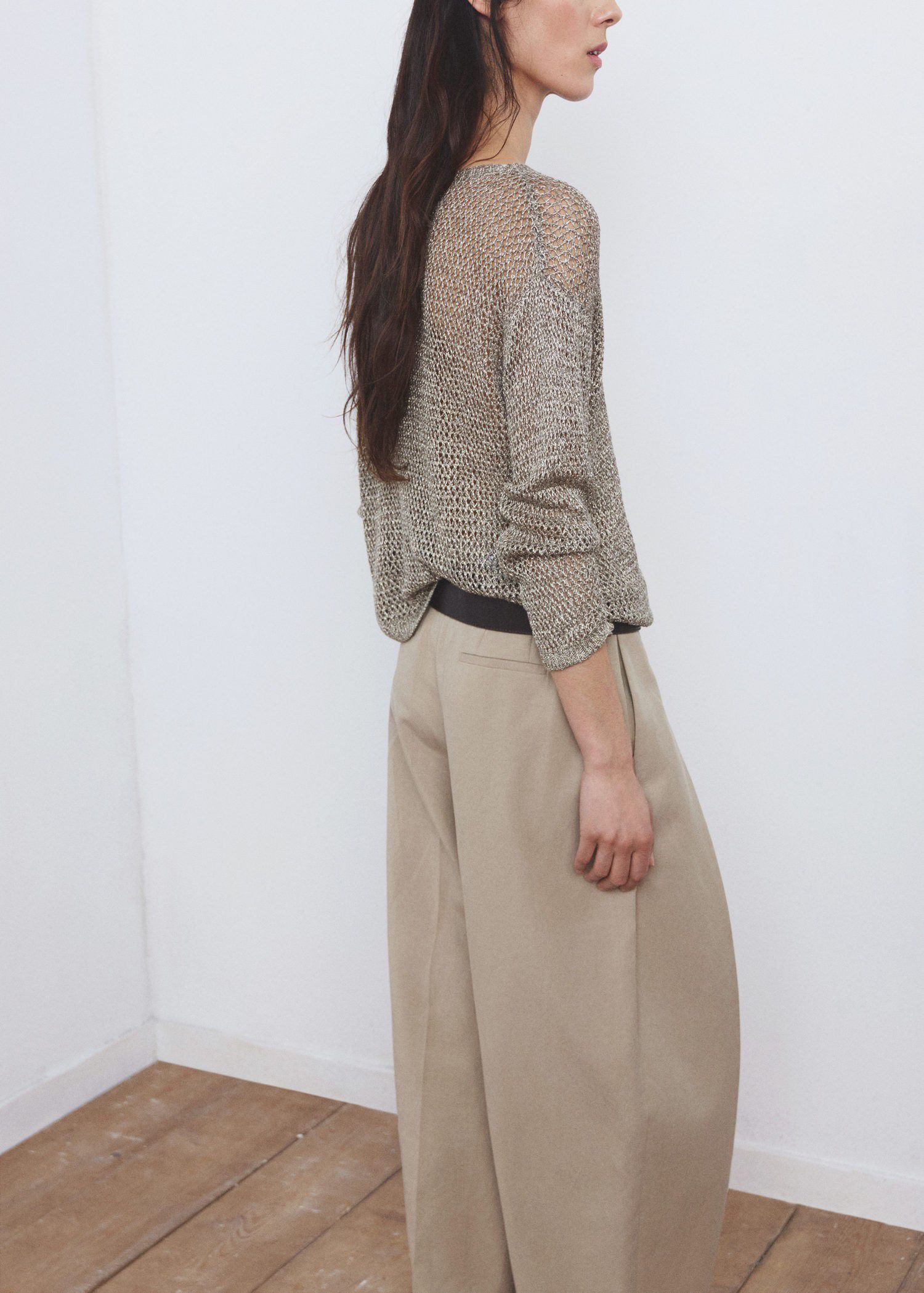 Lurex knitted sweater