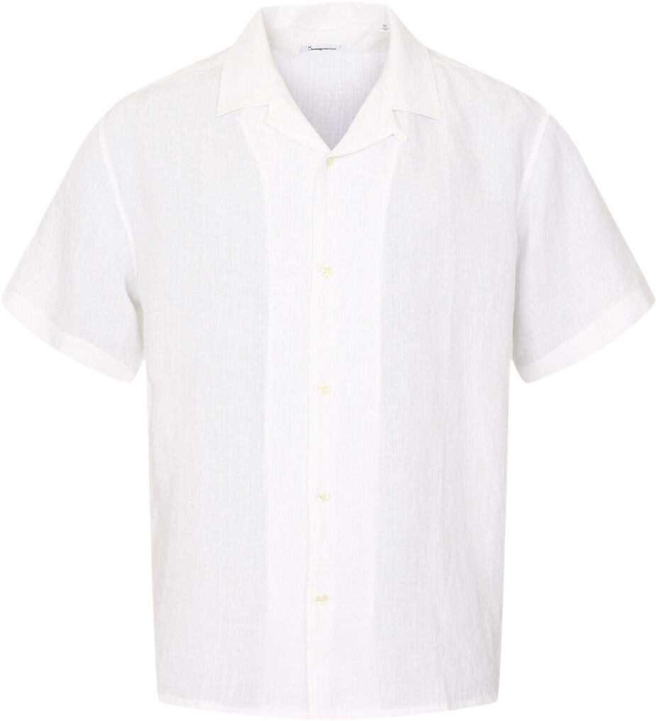 Box fit short sleeved linen shirt GOTS/Vegan