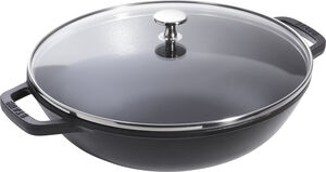 Wok +GL 30 Svart Rund Gjutjärn