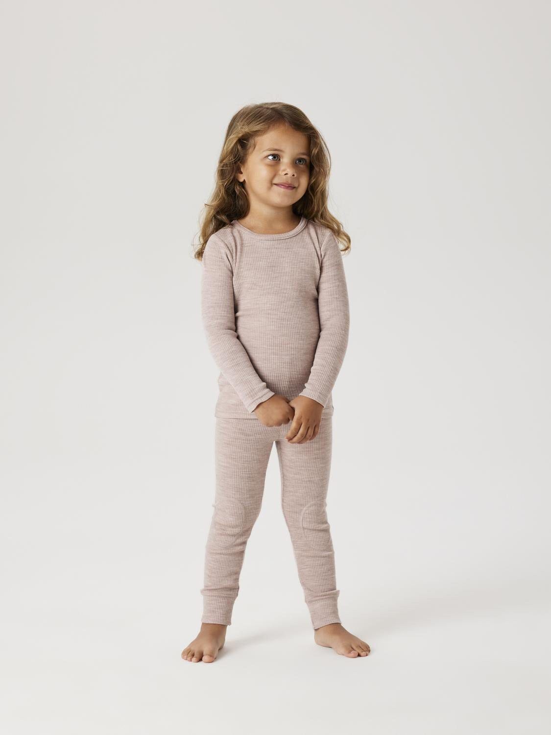 NMNWAX WOOL RIB LS TOP NOOS