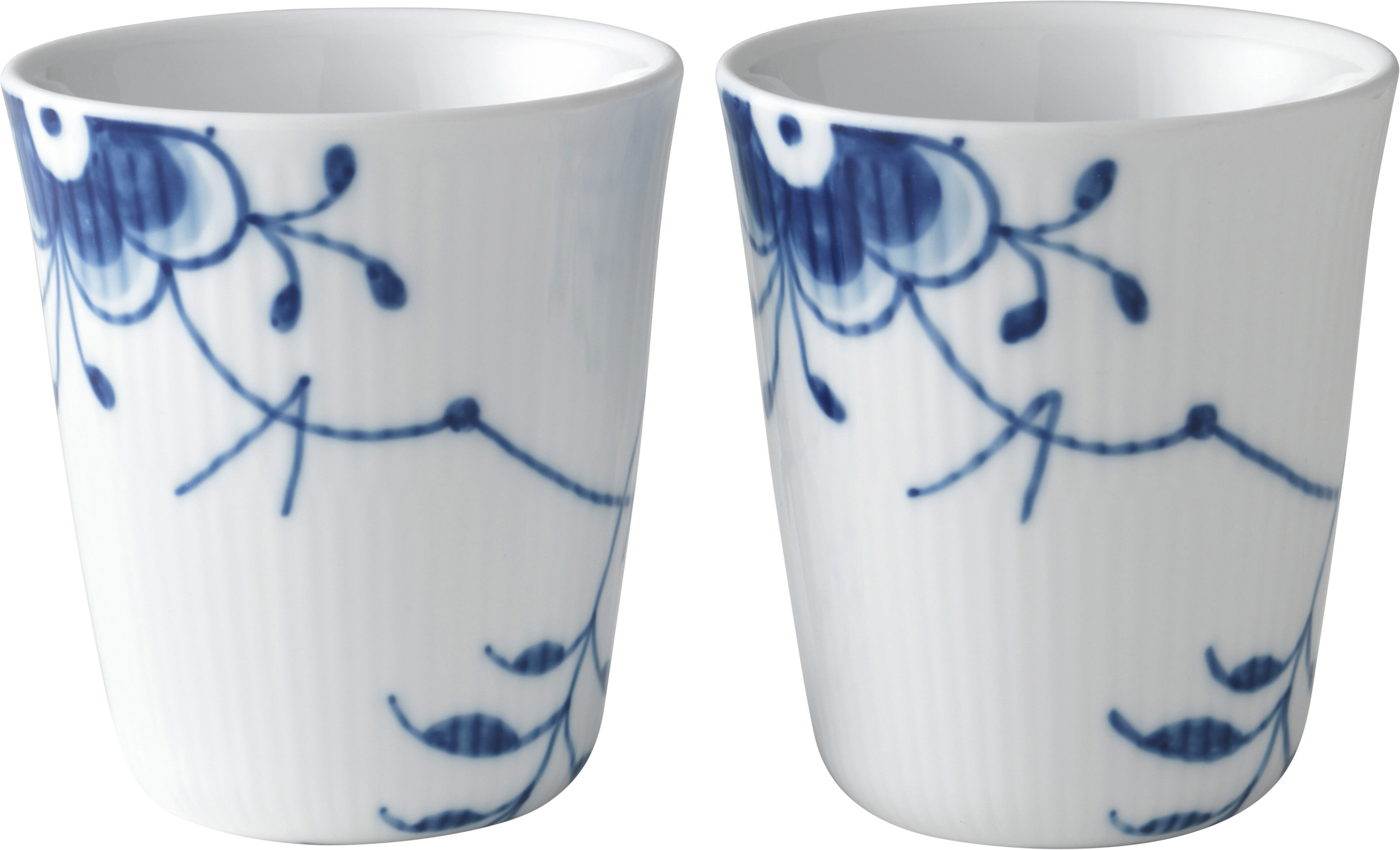 Blue fluted Mega termokopp 29 cl 2-pack