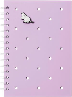 Moomin notebook&charm lila