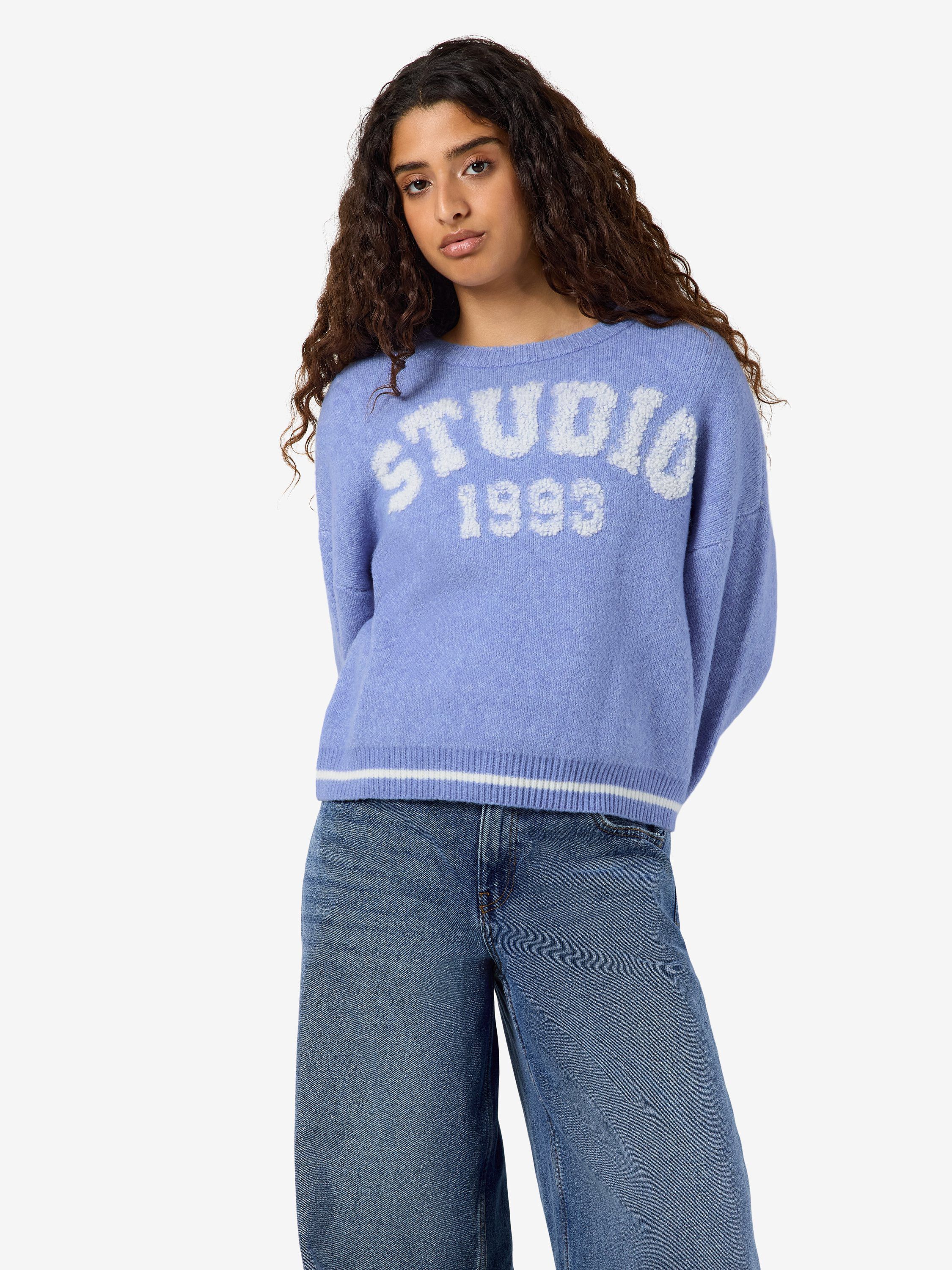 Nmamari L/S O-Neck Varsity Knit