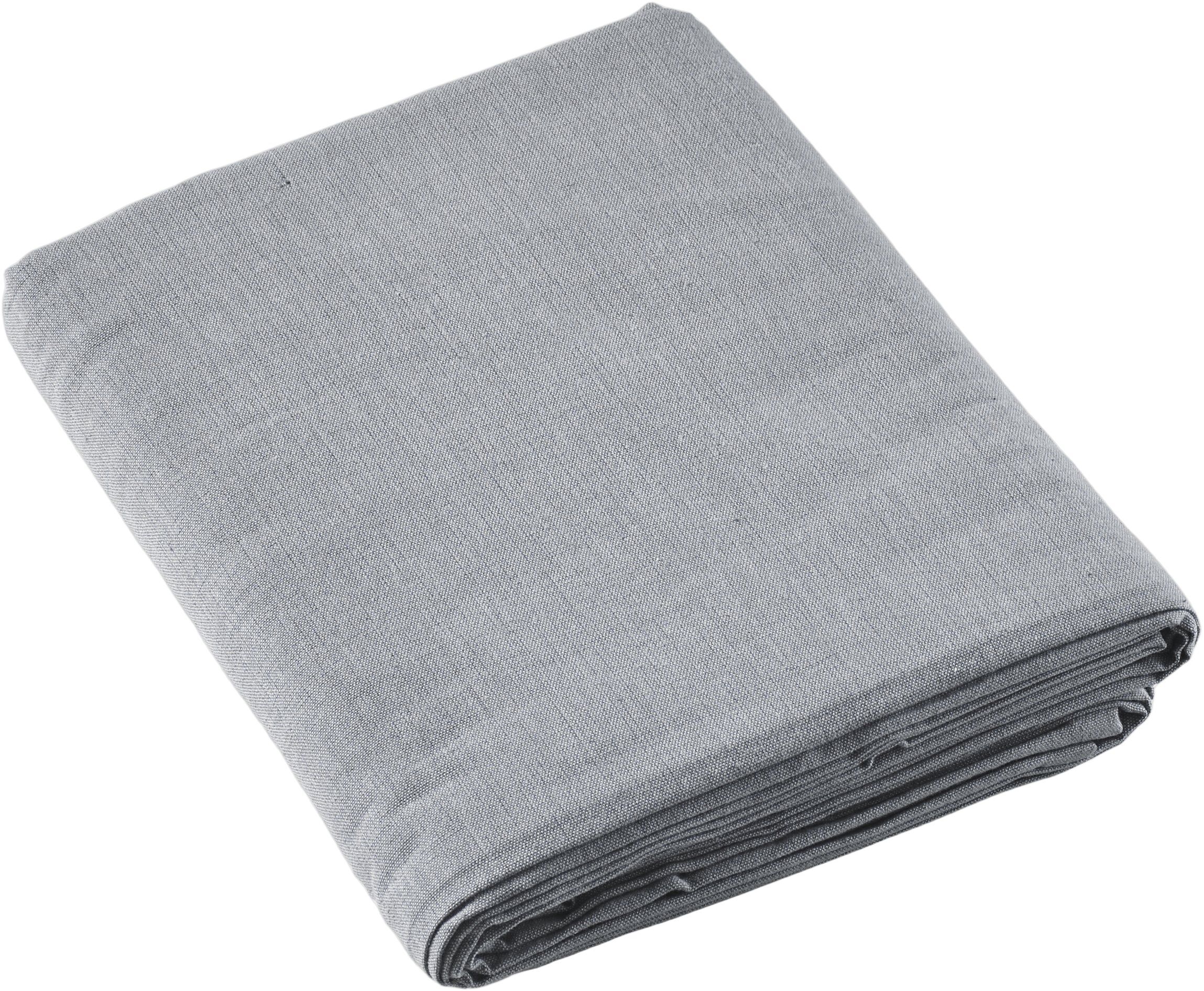 Duk 320 x 140 cm Ljus gr&aring; 100% ny bomull