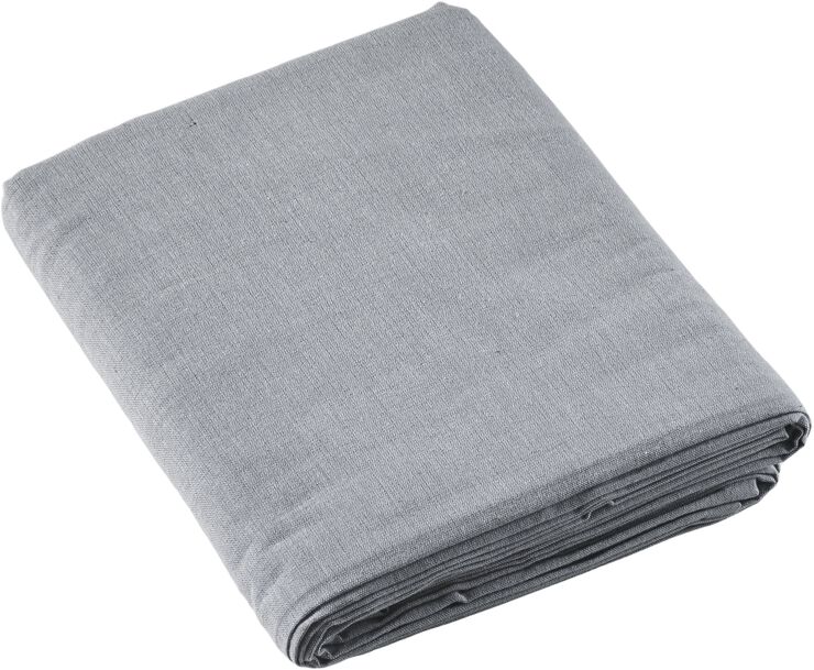 Duk 320 x 140 cm Ljus grå 100% ny bomull