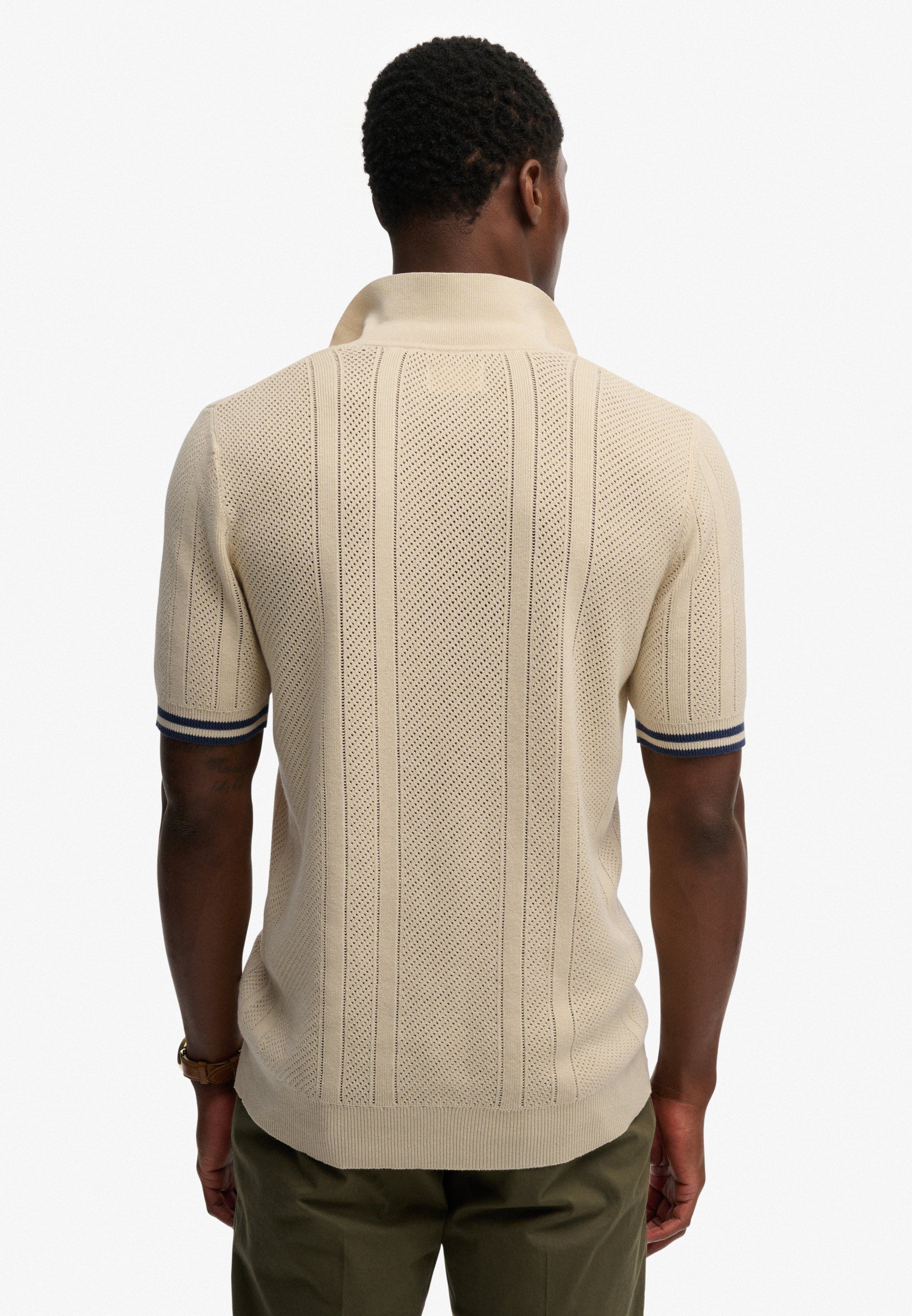 KNITTED TEXTURE S/S POLO
