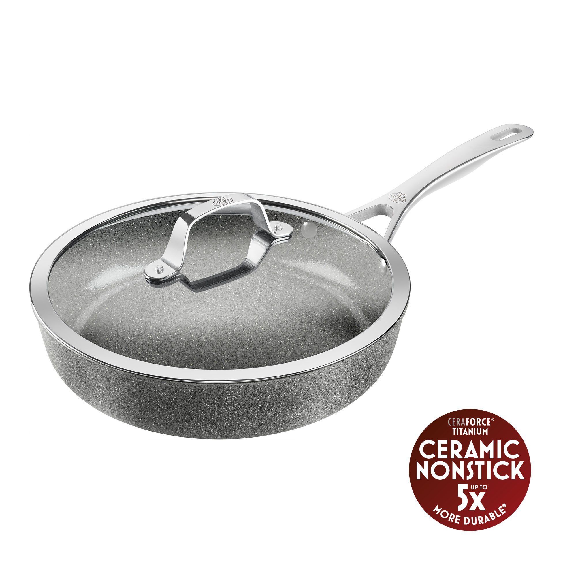Salina Ceramic Trakt&ouml;rpanna med lock, 28 cm, Aluminum, Titanf&ouml;rst&auml;rkt