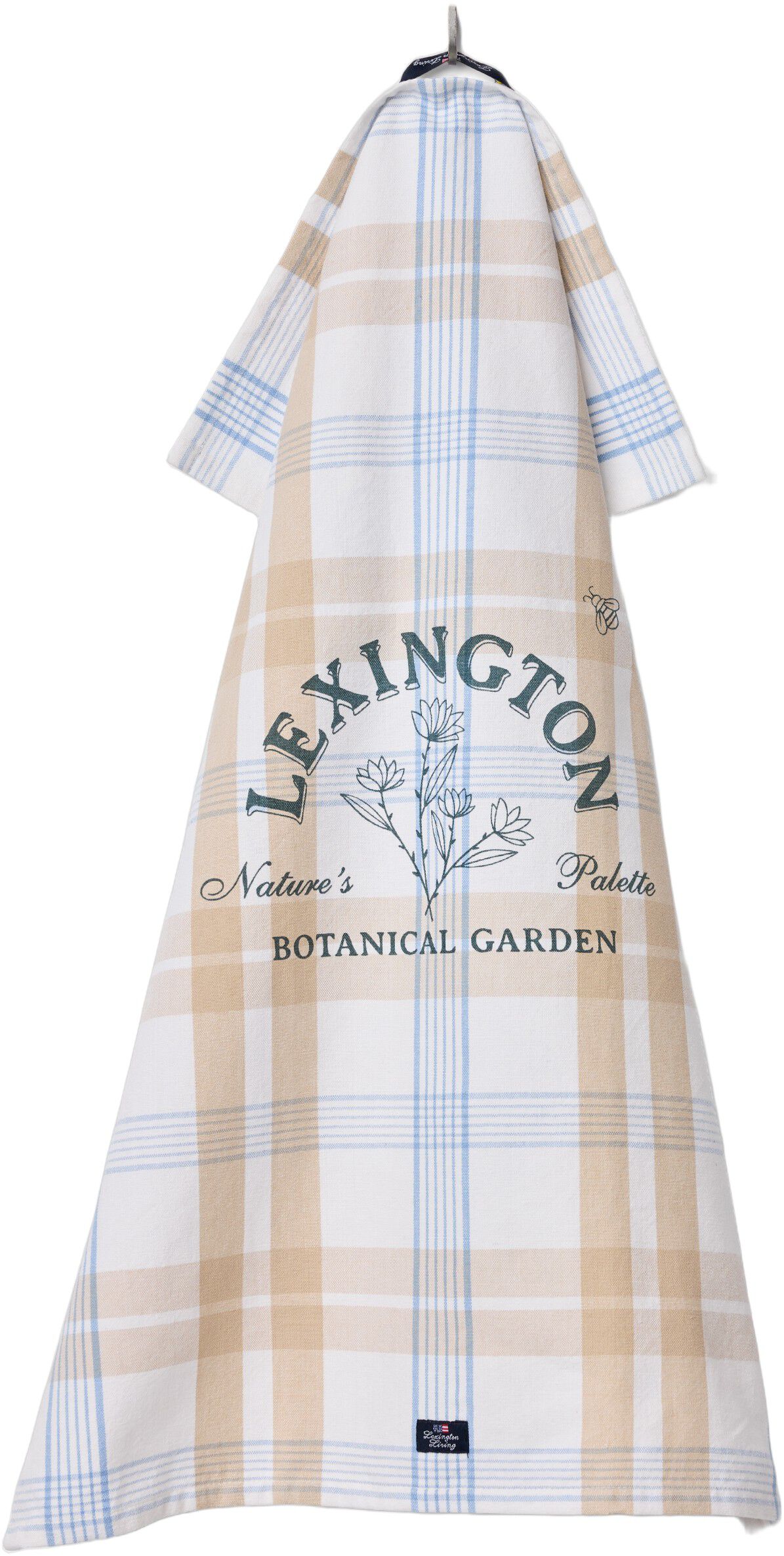 Botanical Checked Org Cotton Kitchen Towel