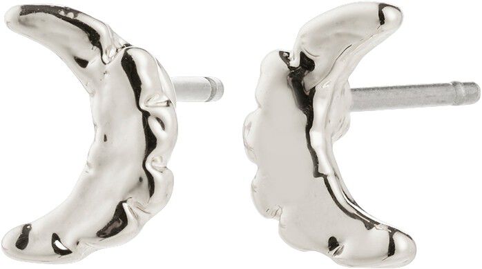 BETWEEN moon earrings silver-plated