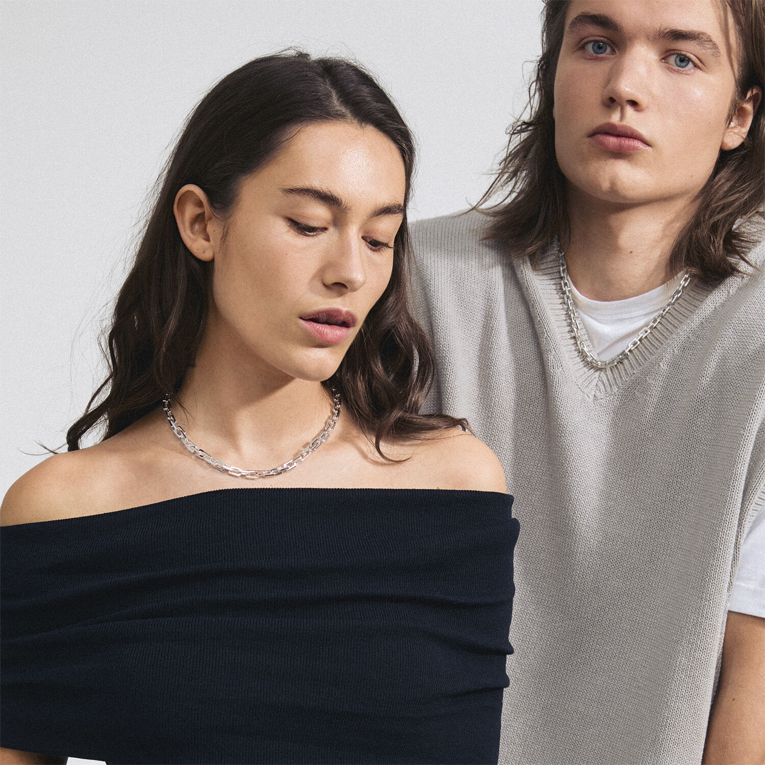FEEL recycled necklace silver-plated