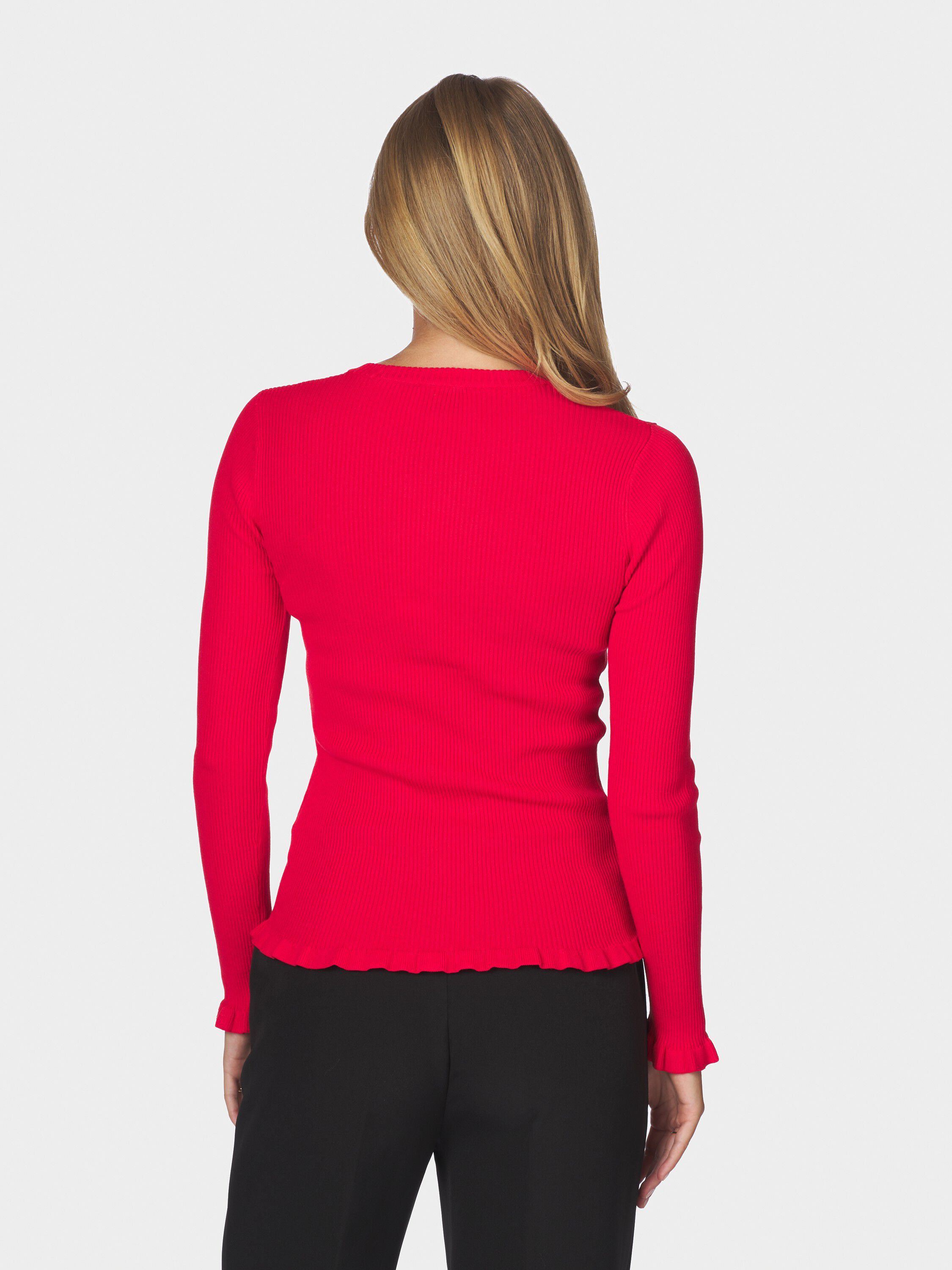 Nelle solid stickad blus