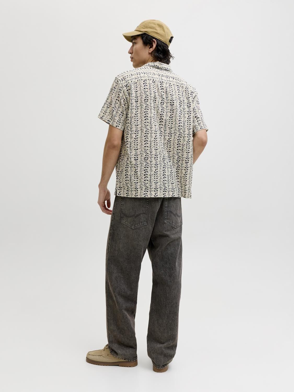 Jprblulyon Print Dobby S/S Shirt Sn