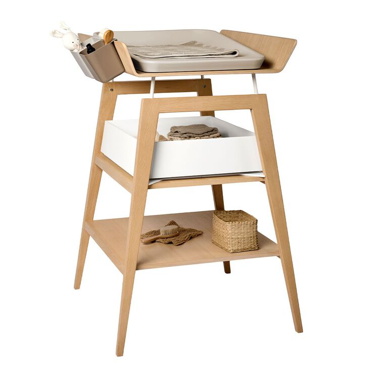 Leander Linea� puslebord m. skumhynde, Eg