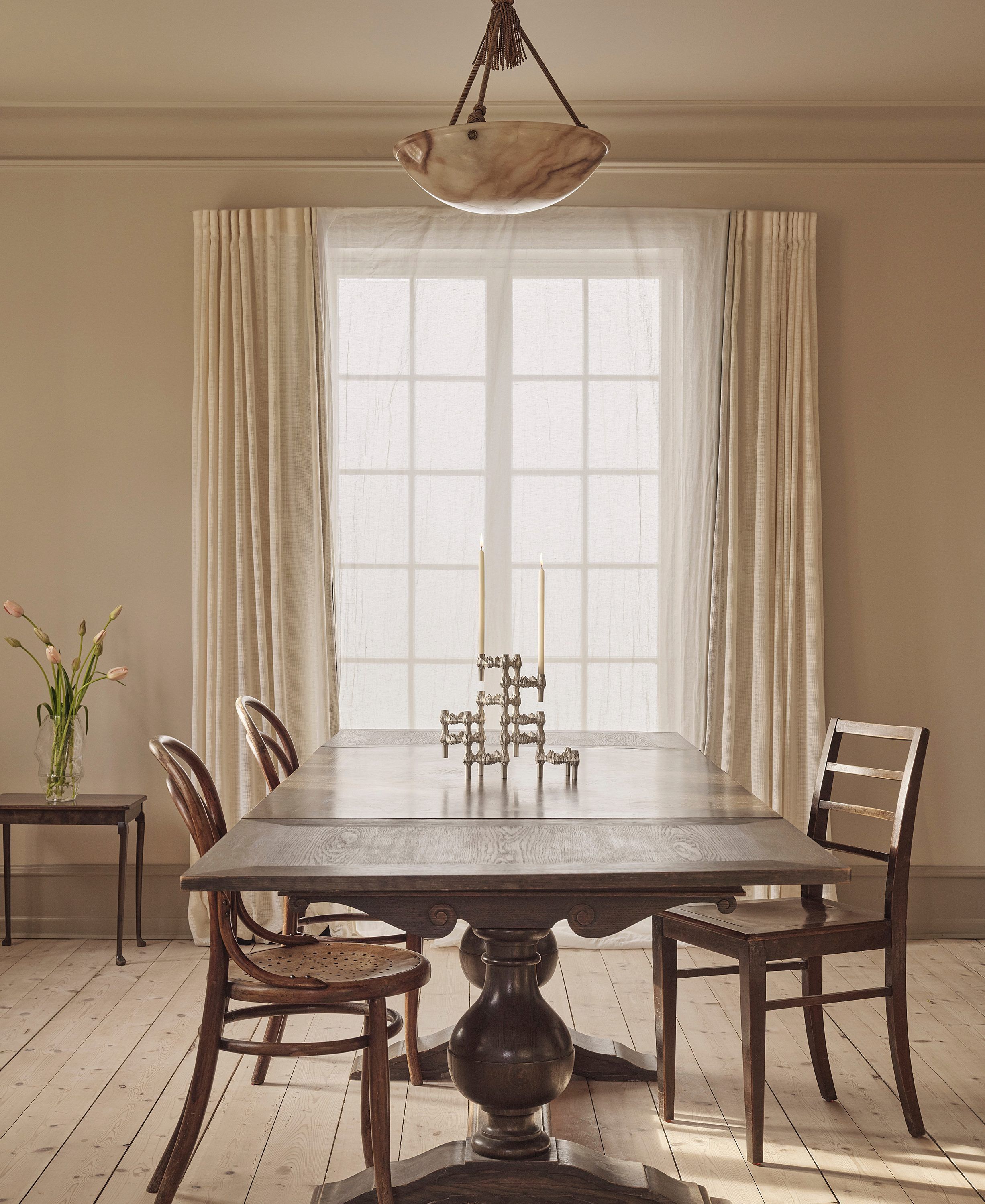 Quist candle holder - brushed chrome