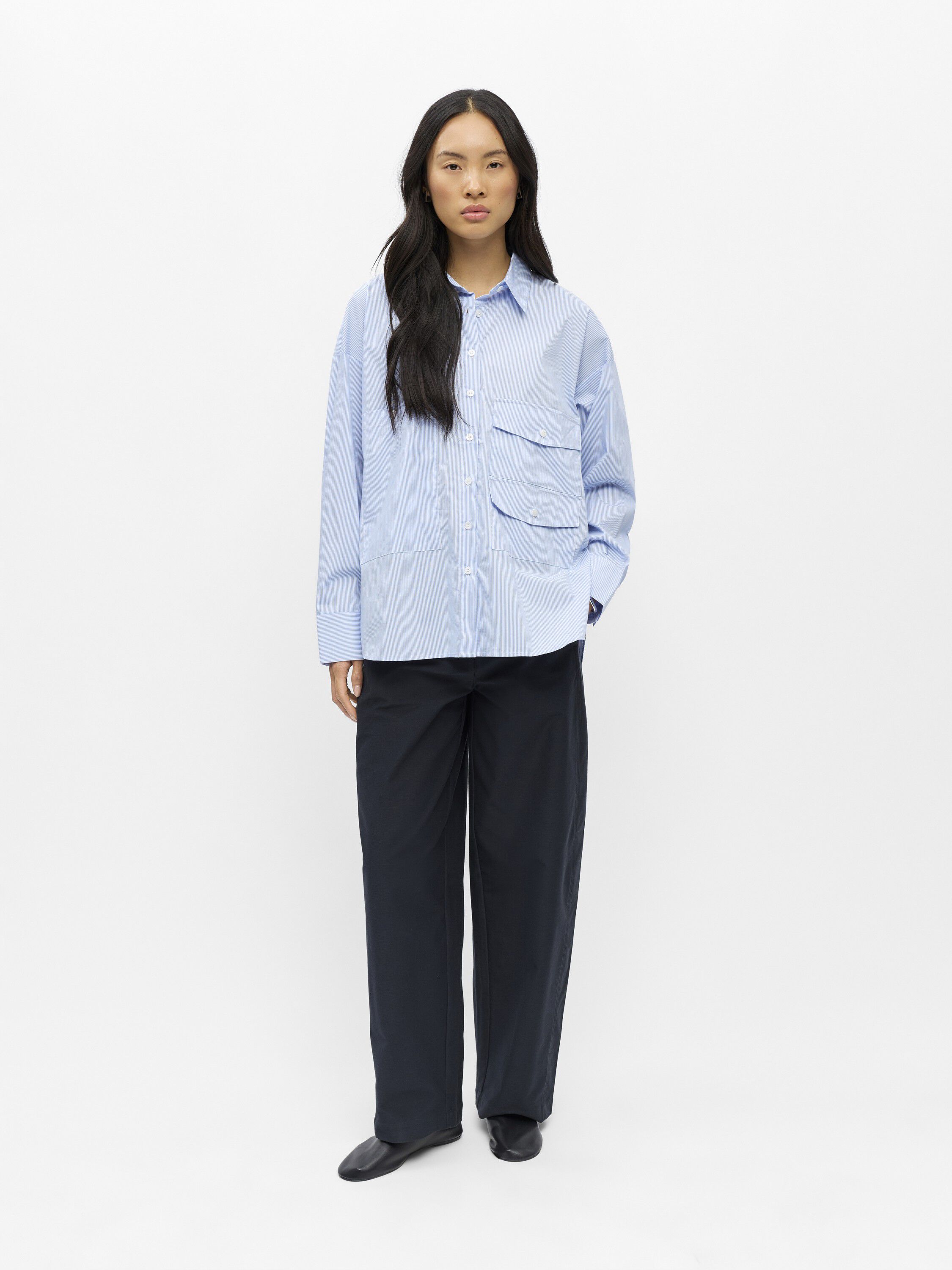 Objzila L/S Lo Pocket Shirt E Tne