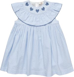 SEERSUCKER DRESS W. HEART