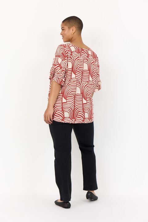 Curvy WA-LOVIS 1 Bluse Rød