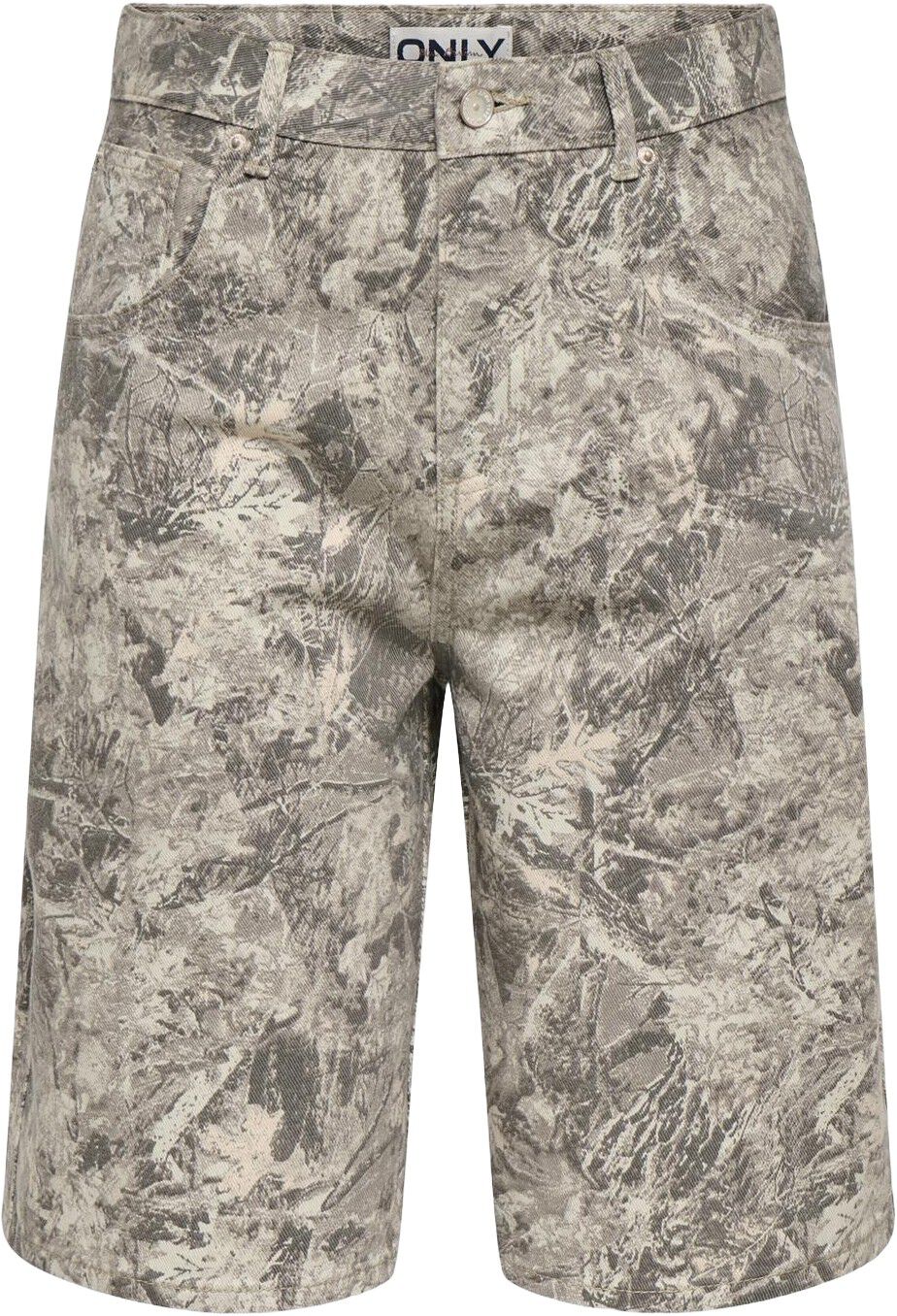 Onlbanu Hw Camo Bermuda Shorts Pnt