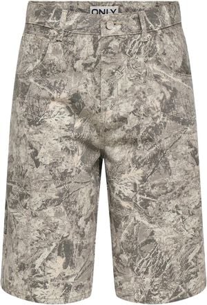 ONLBANU HW CAMO BERMUDA SHORTS PNT