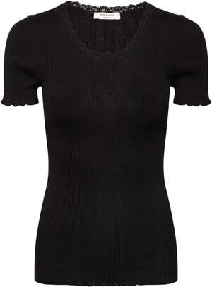 RWBeatha SS Regular O-neck Lace T-shirt