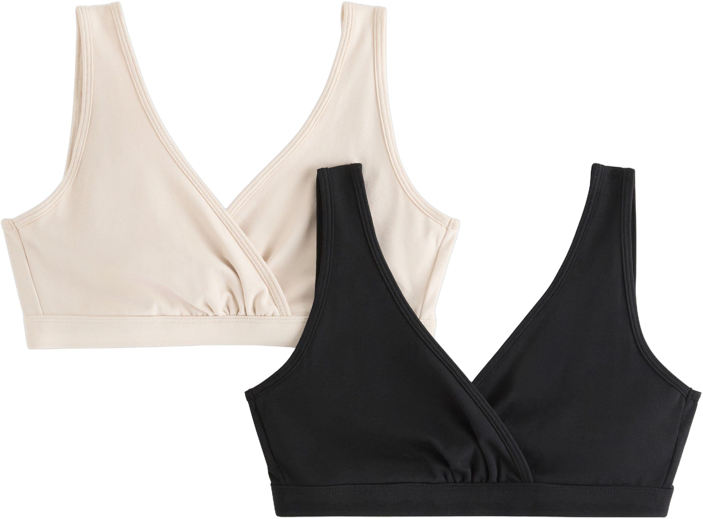 Soft nursing bra in cotton blend wi