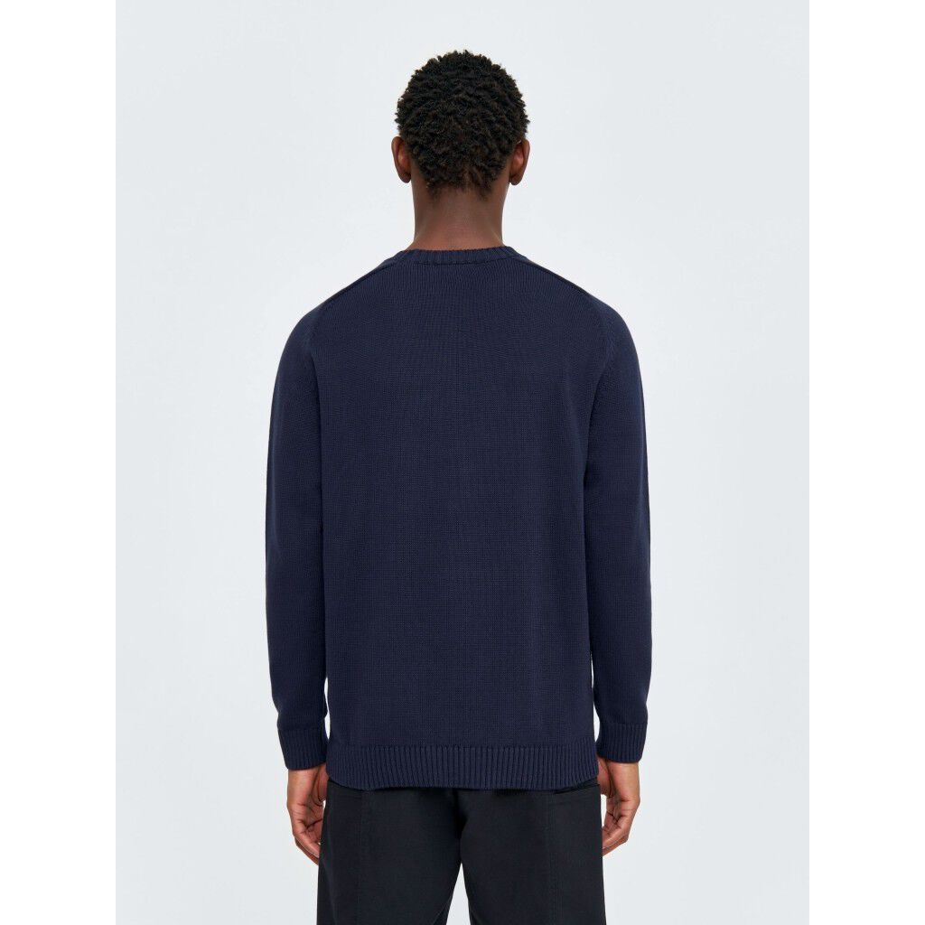 Plain knitted crew neck GOTS/Vegan