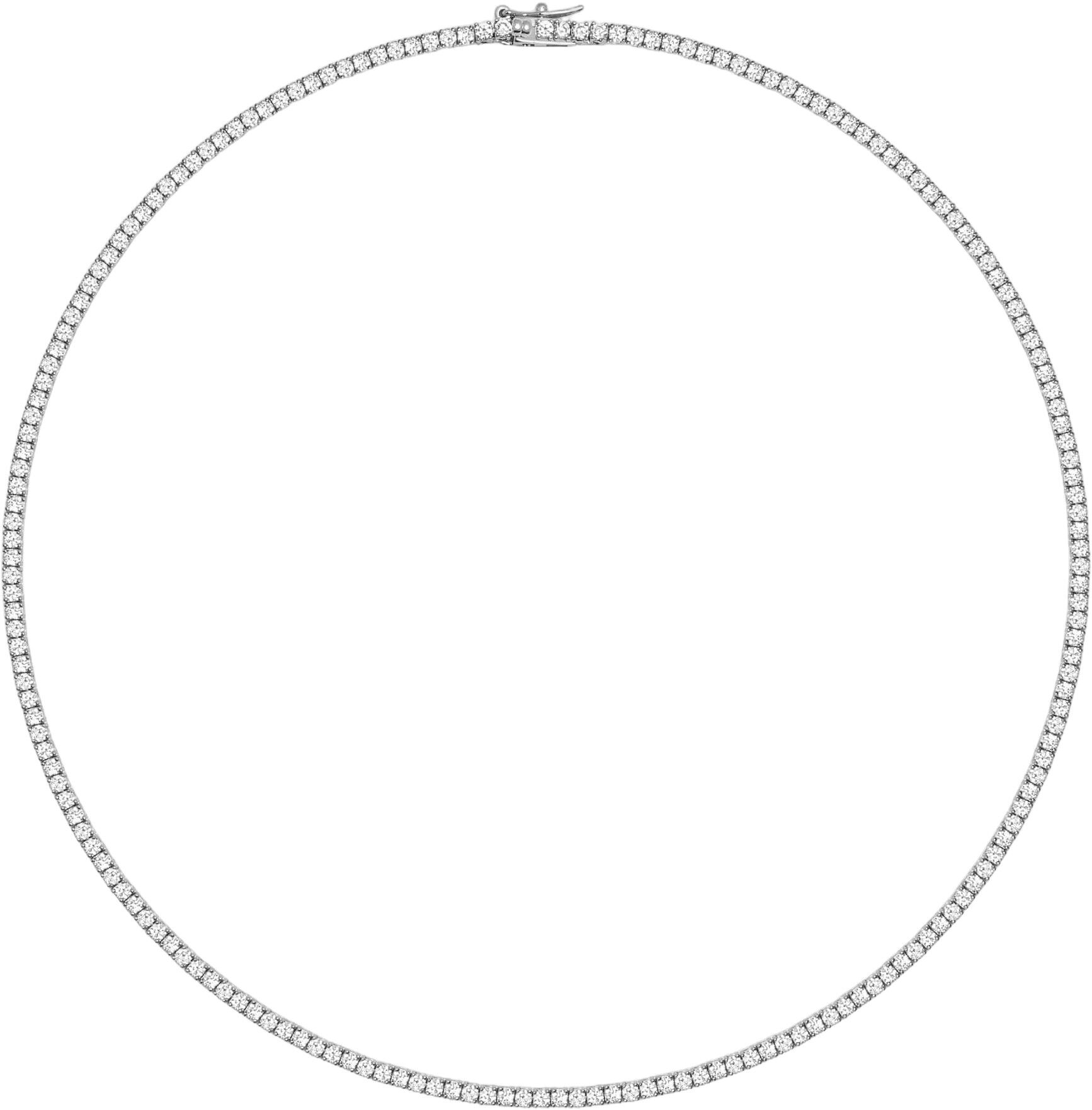 Women's Silver Mini Tennis Choker