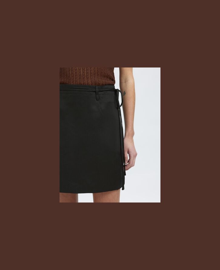 SLFSIMA HW SHORT LINEN BLEND SKIRT