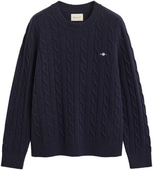 LAMBSWOOL CABLE C-NECK