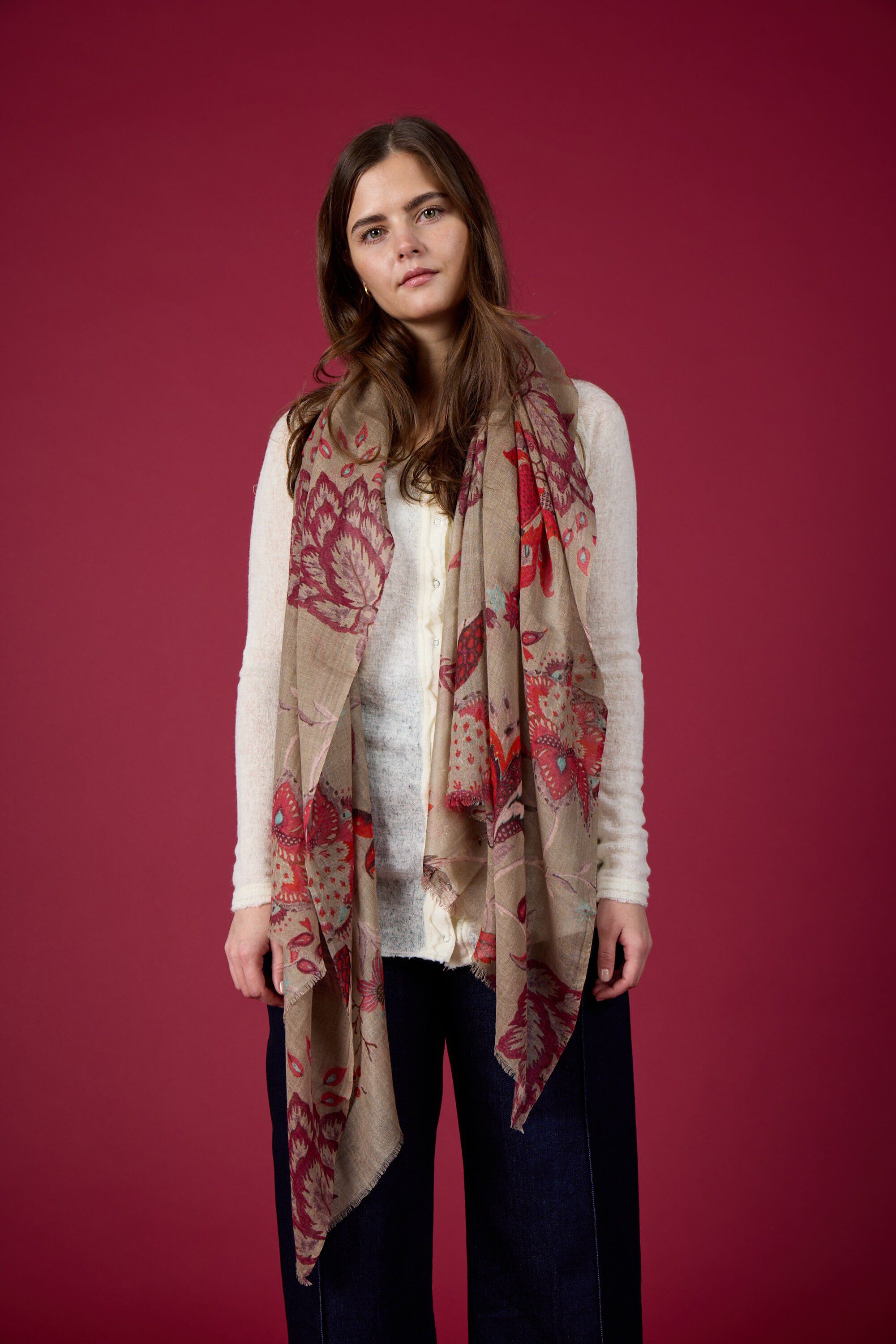 VINTAGE FLOWER Scarf