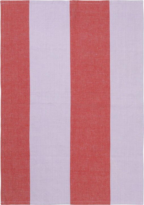 Hale Tea Towel - Red/Lilac