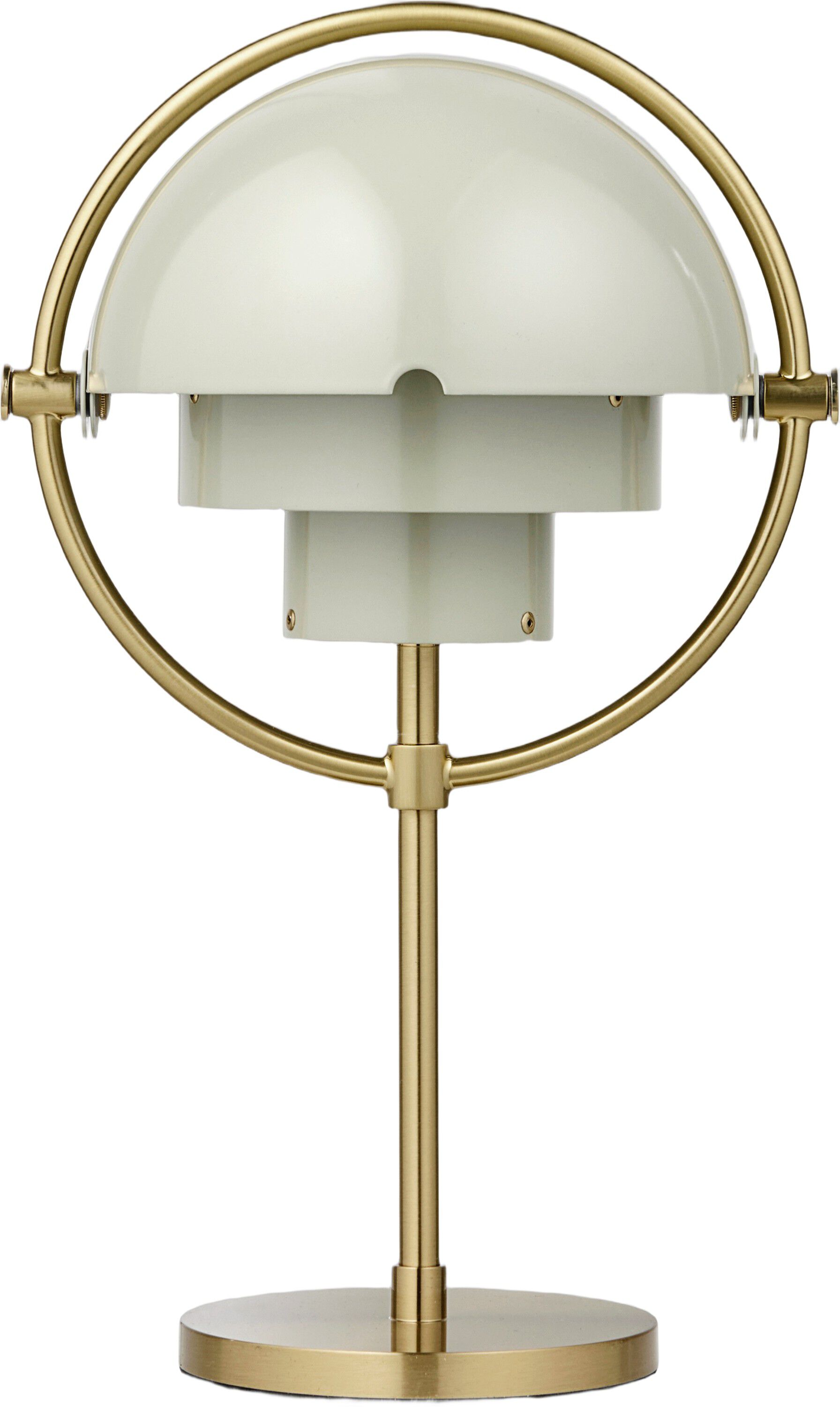 Multi-Lite Portable Lamp, EU (Base: Brass, Shade: Pastel Gray)
