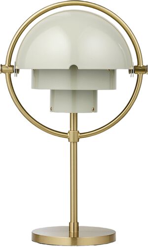 Multi-Lite Portable Lamp, EU (Base: Brass, Shade: Pastel Gray)