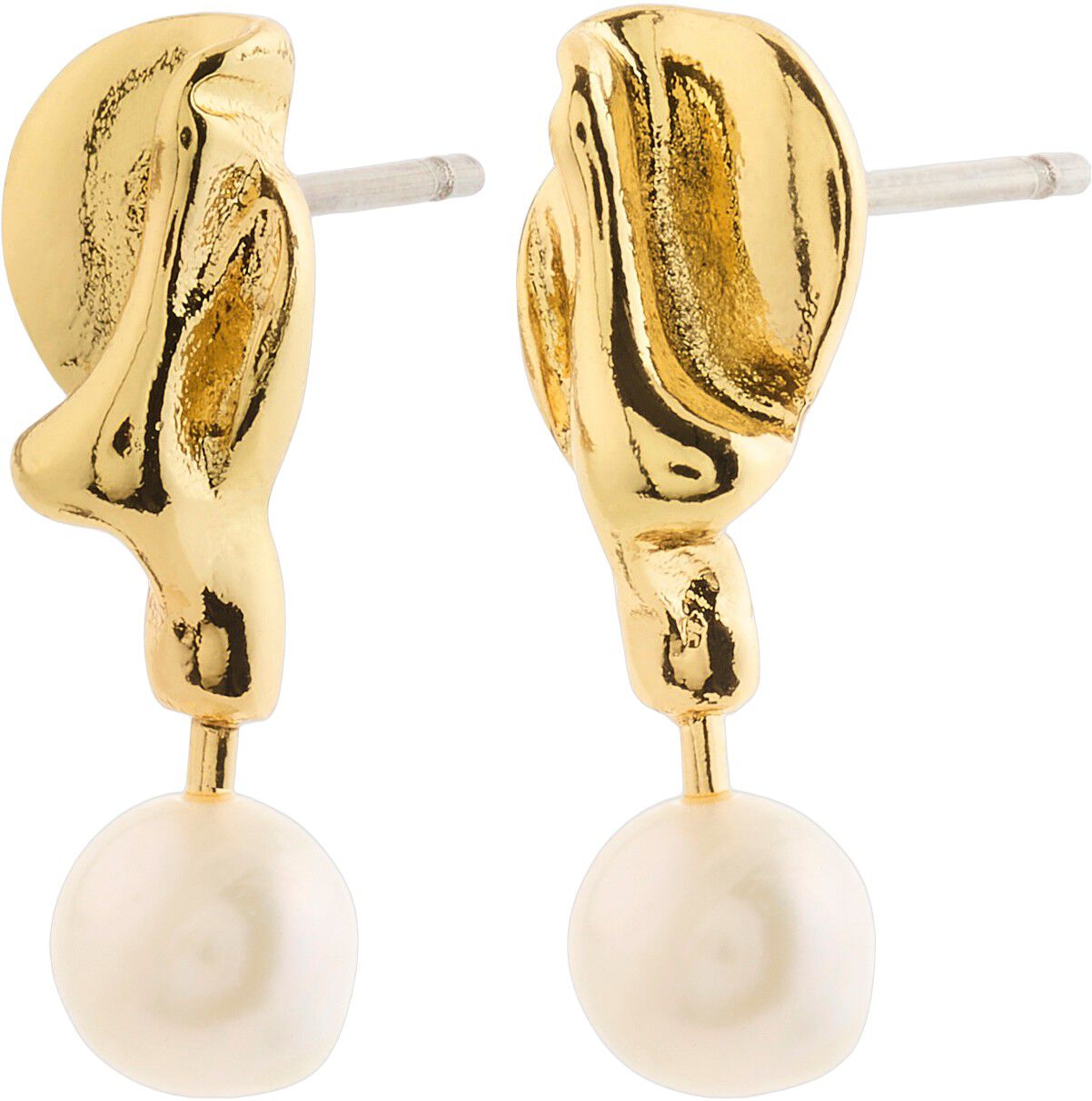 STARLIGHT pearl earrings gold-plated