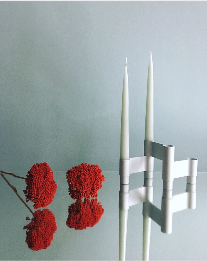 LINK, CANDLE HOLDER, MATT ALUMINIUM, 11060M