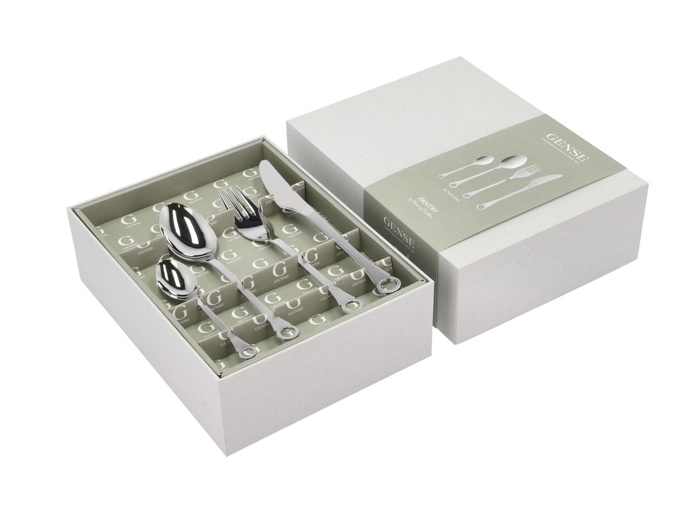 Bestickset Pantry 16 delar Matt/Blankt st&aring;l