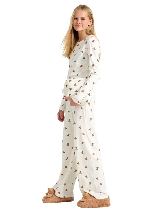 Cotton pyjama set with a long sleev