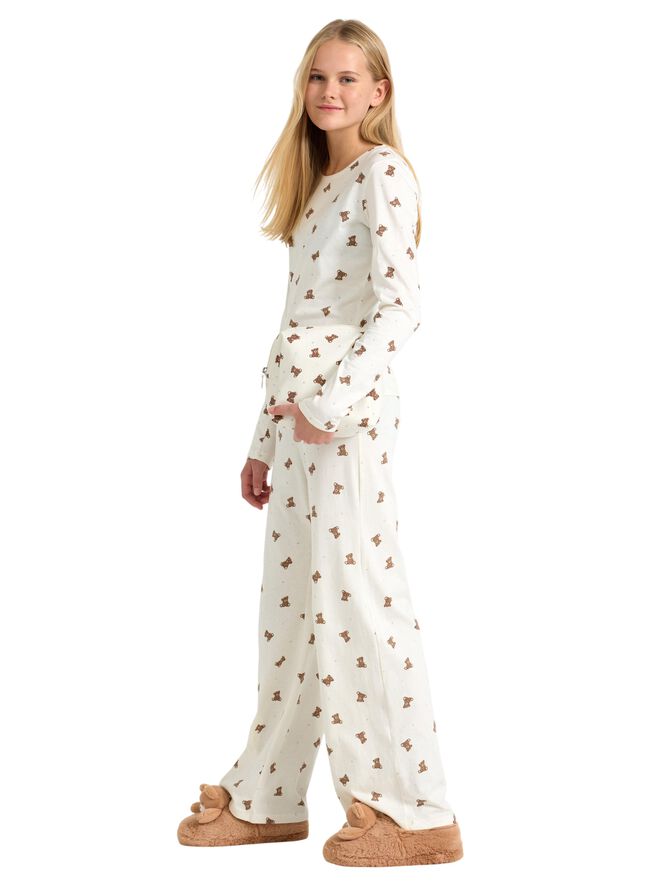 Cotton pyjama set with a long sleev