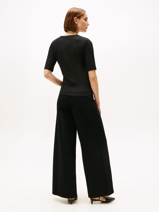 SLIM 5X2 RIB C-NK 1/2 SLV