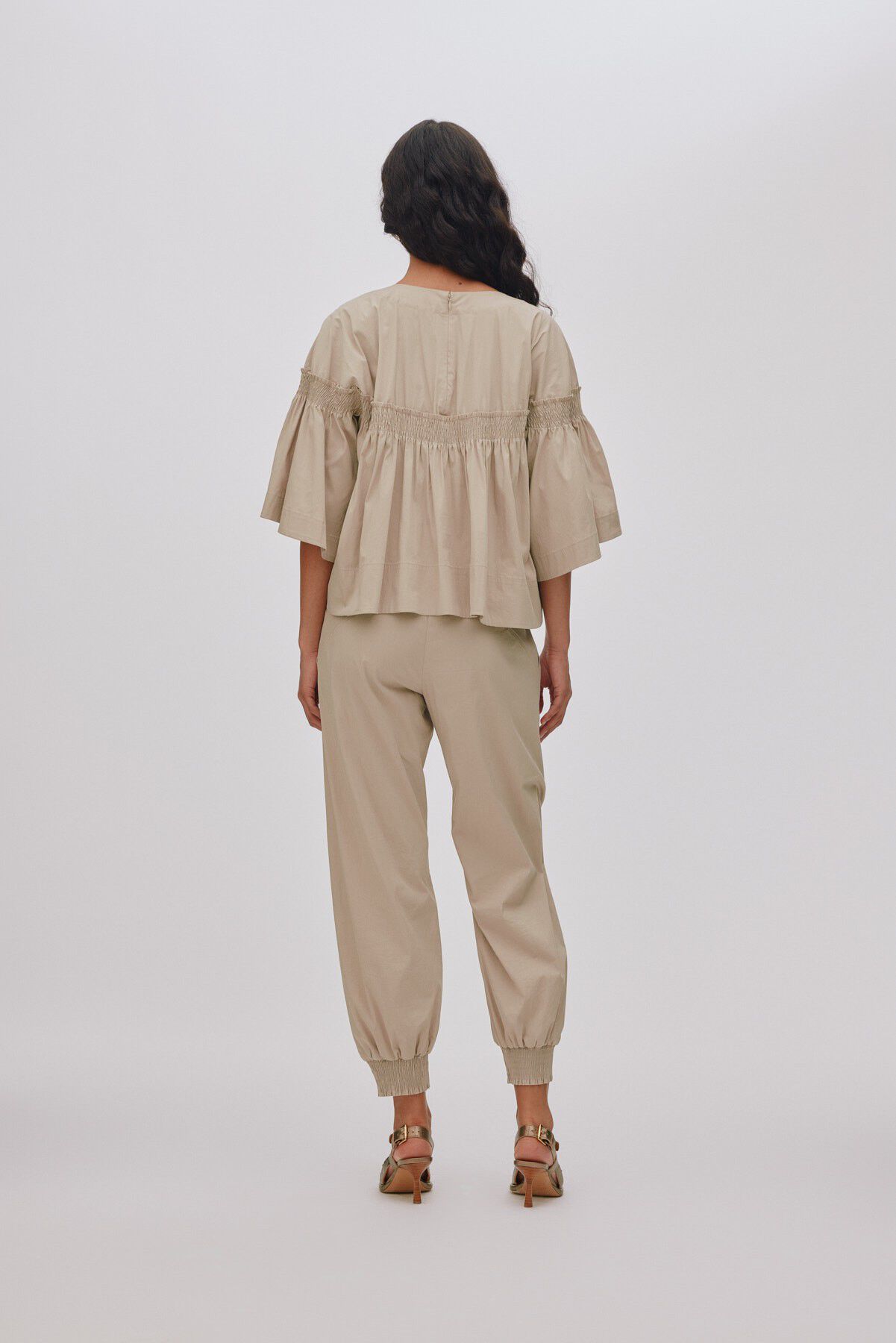 Papery frill sleeve top - Efil