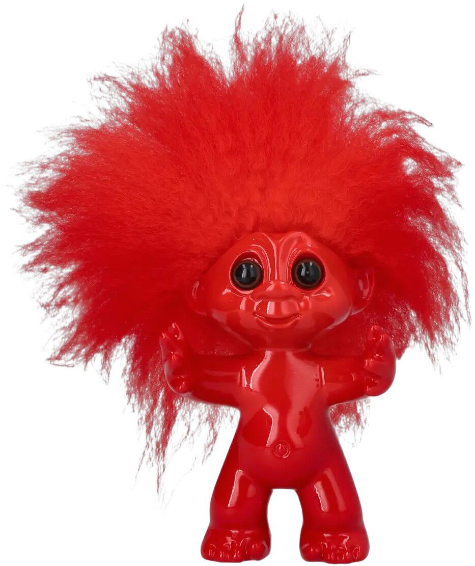 Lykketrold, r&oslash;d, 9 cm