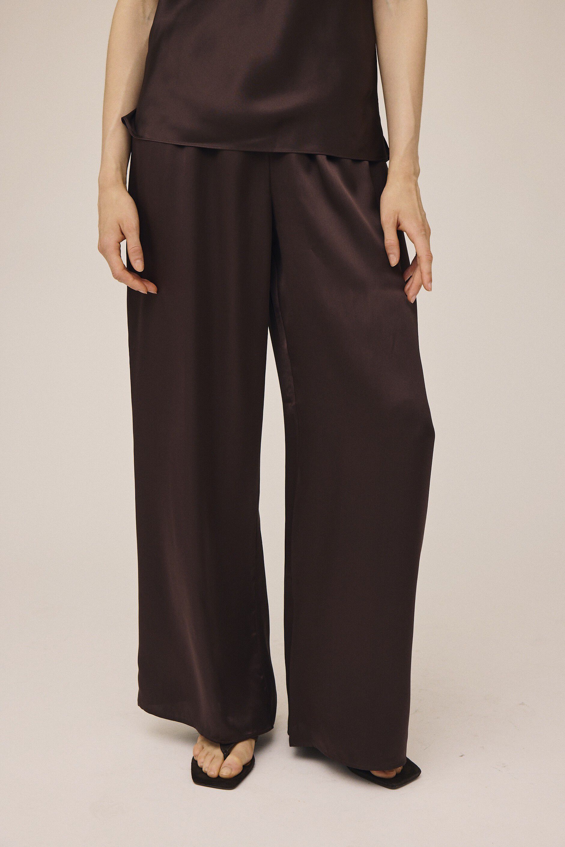 Moon 10 G - Wide Pyjamas Trousers, 100% Silk