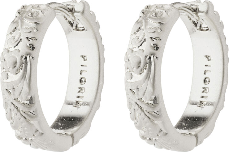 ELFRIDA recycled hoop earrings silver-plated