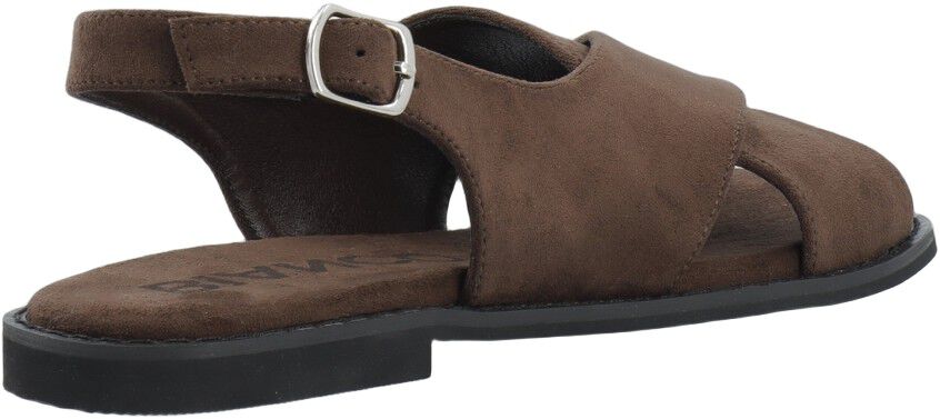 BIALEMON Cross Slingback Sandal Faux Suede
