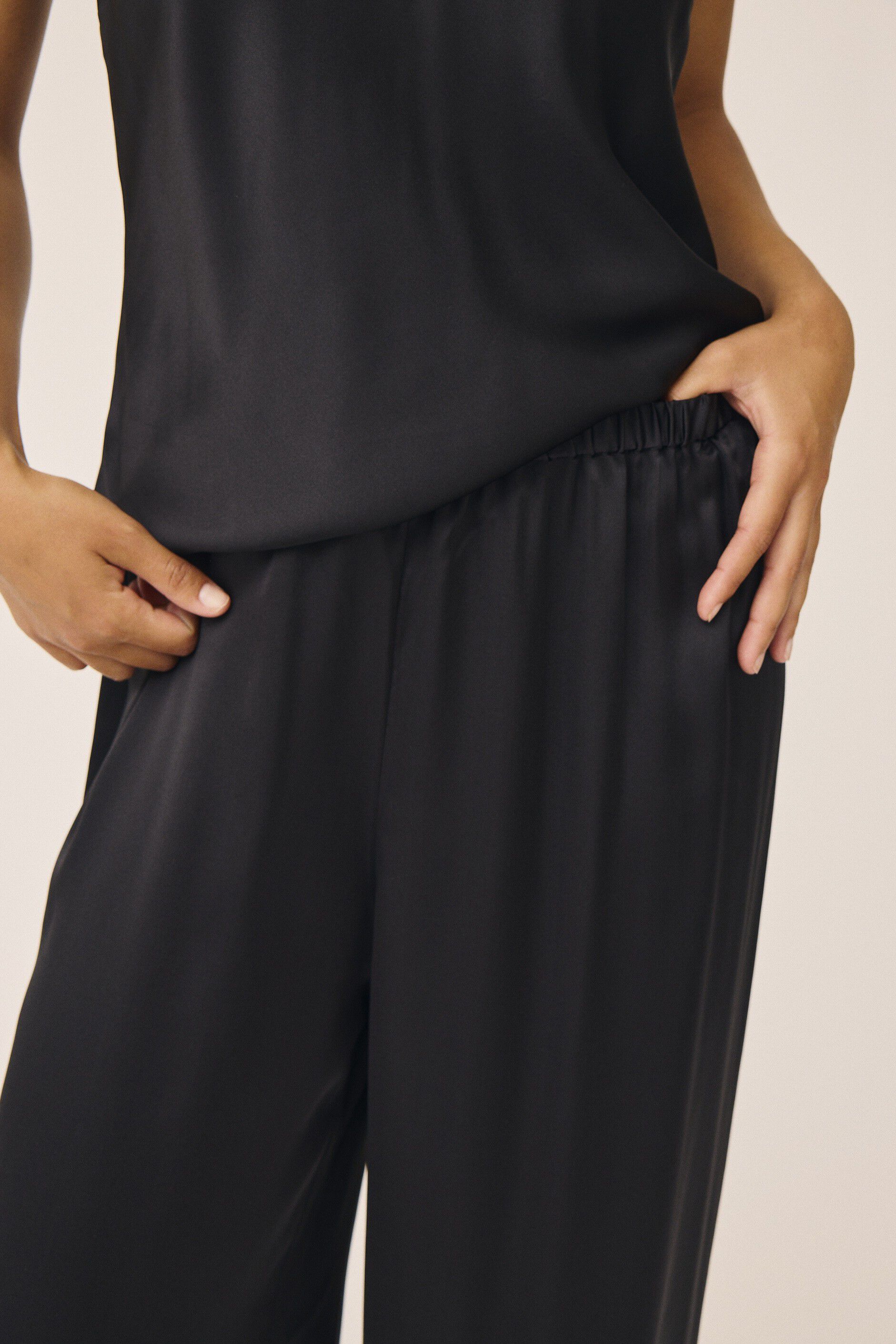 Moon 10 G - Wide Pyjamas Trousers, 100% Silk