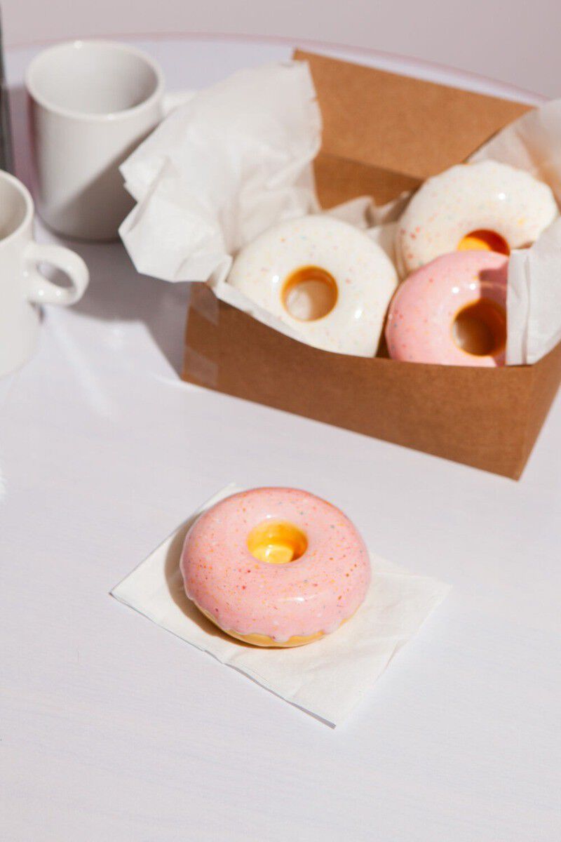 Lysestage - Fast food - Donut - Pink