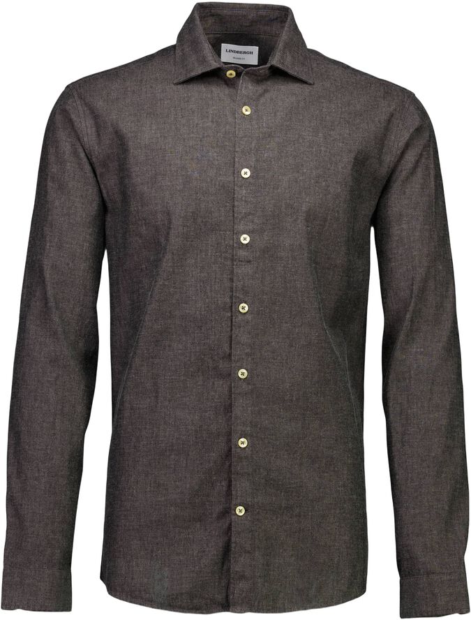 Soft indigo stretch shirt L/S