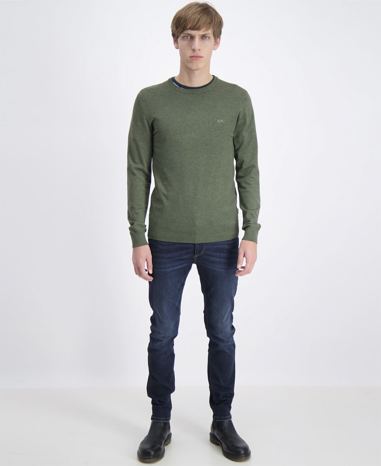 Ecovero L/S o-neck knit