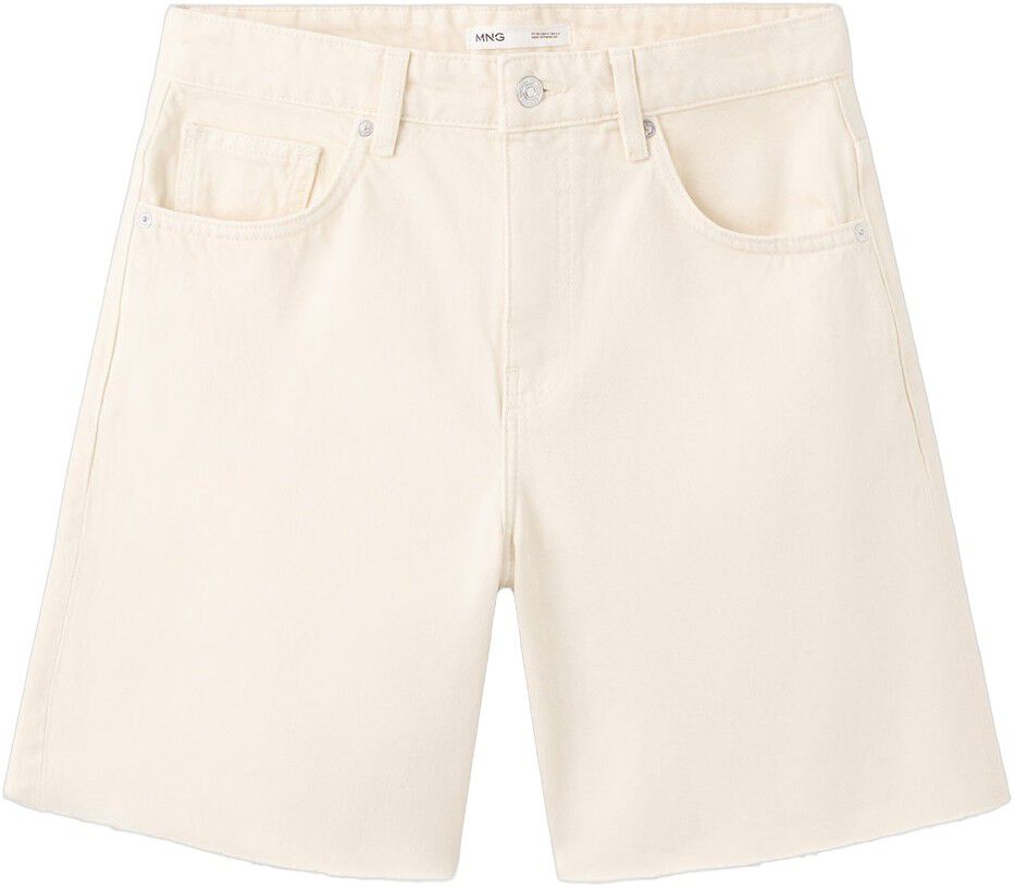 Straight low-rise denim Bermuda sho